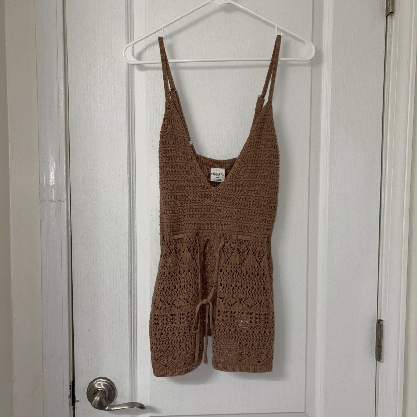 NWT Boho Festival Brown Knit Top Nikka K Size Medium