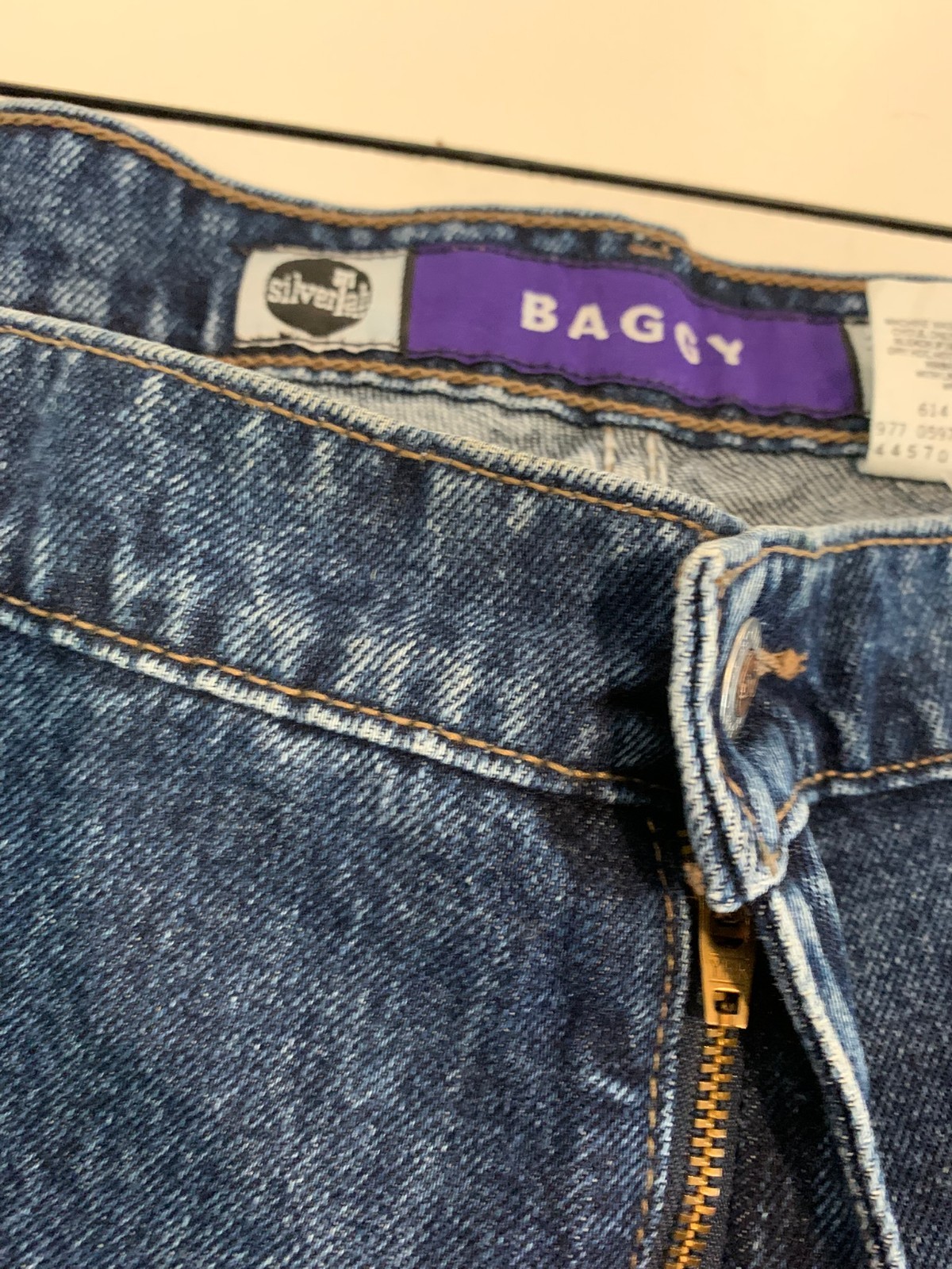 Vintage Levi’s Silvertab Jeans 42×27 Blue Baggy Y2K Skater Loose Grunge Tapered