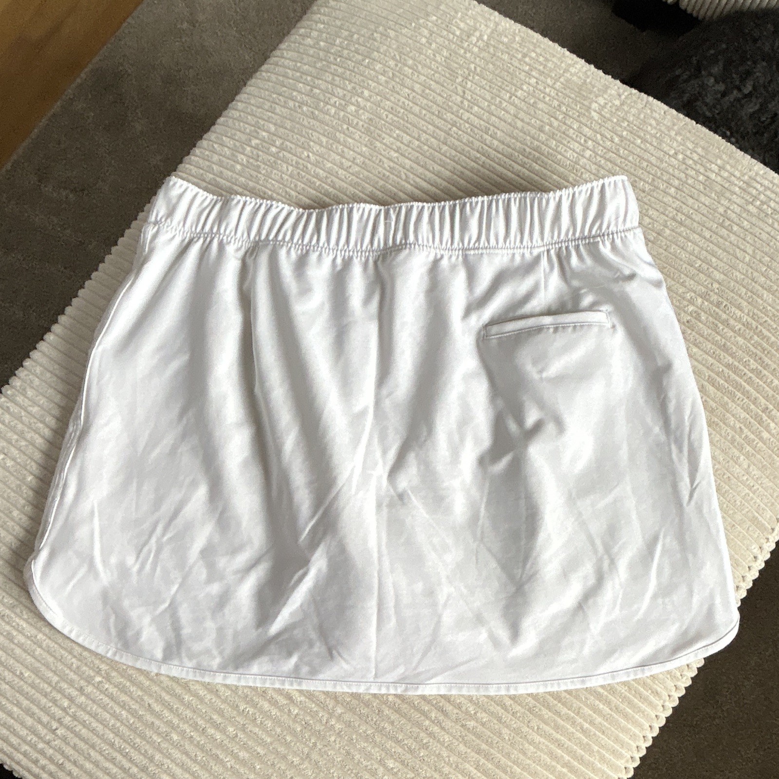 Slazenger Women’s XL Regular White Tennis Skort Pull-On Elastic Waist Pockets