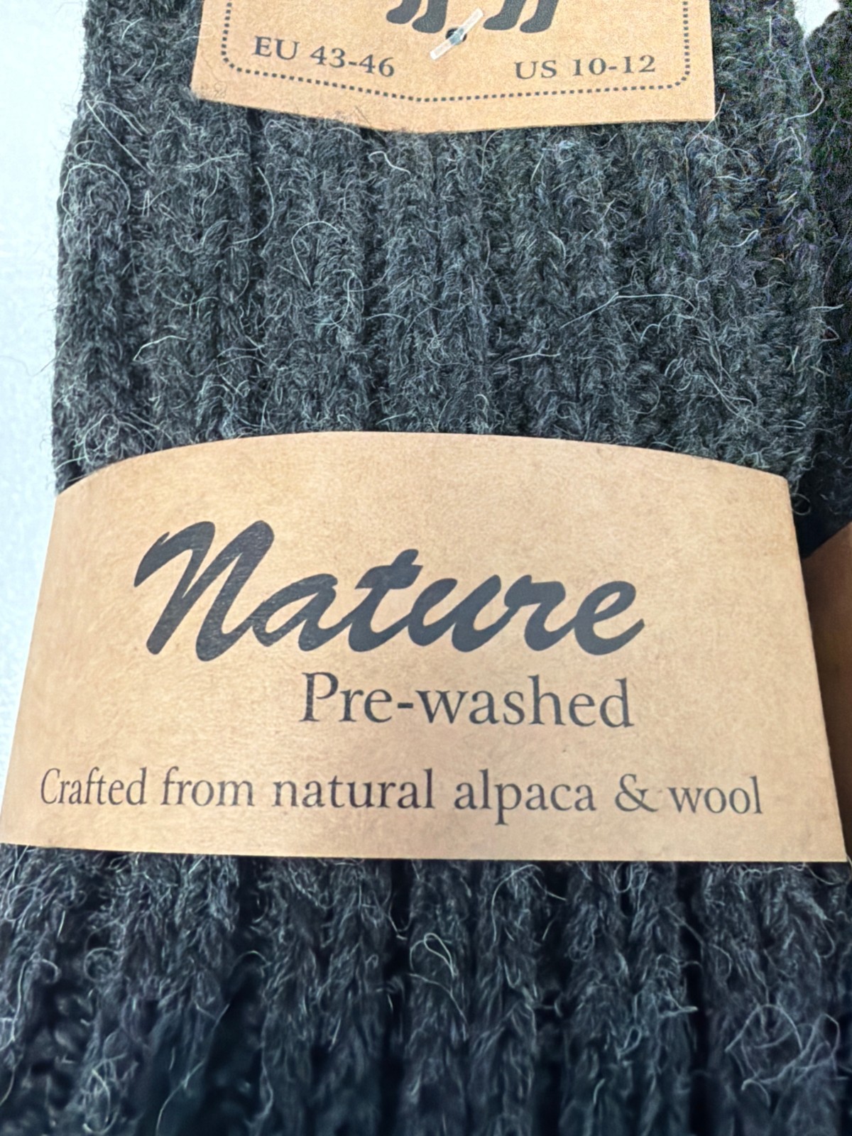 4 Pairs Alpaca wool thermal natural warm winter socks for women & men