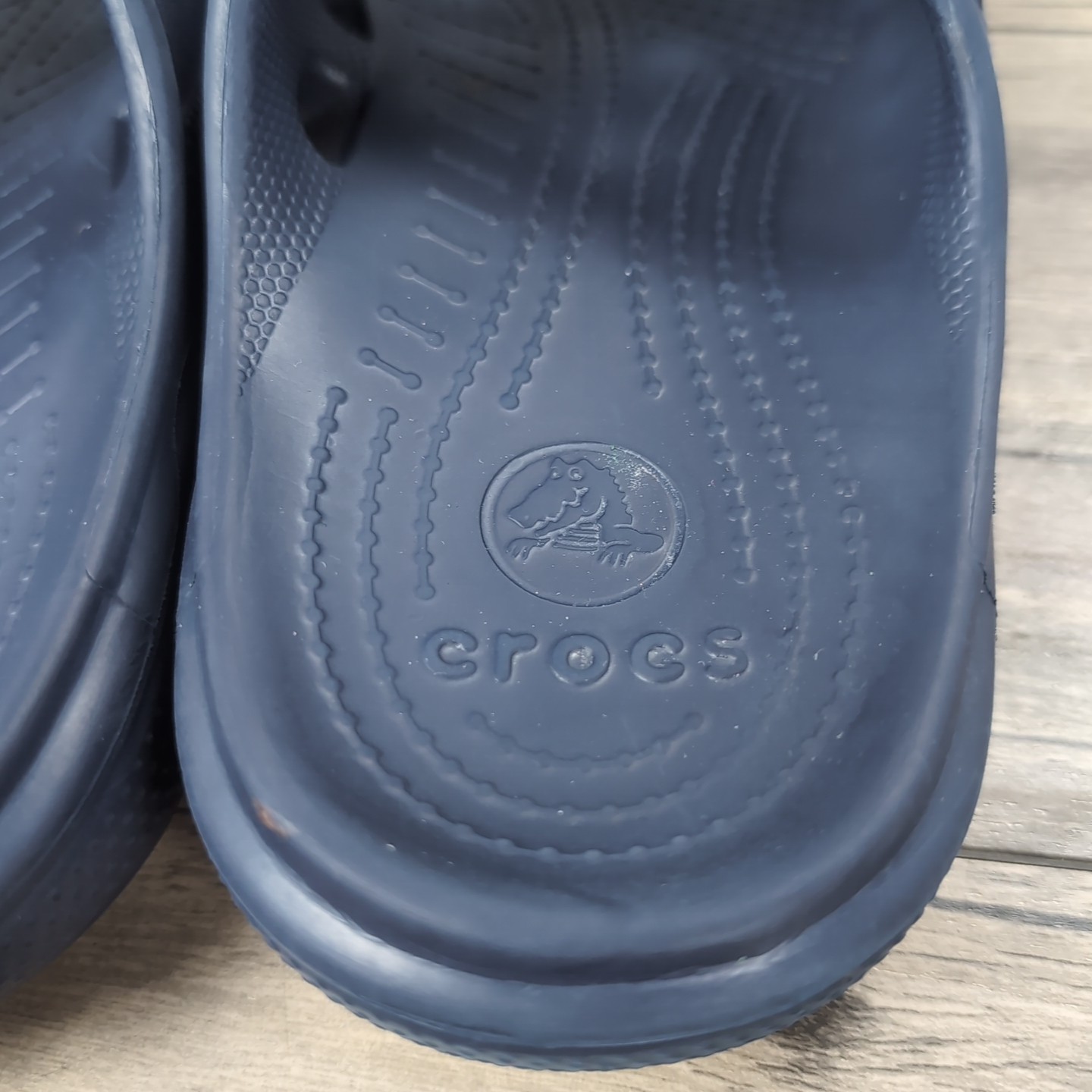 CROCS Unisex Sandals Baya Slide Sz M 7 W 9 Relaxed Fit Navy Blue