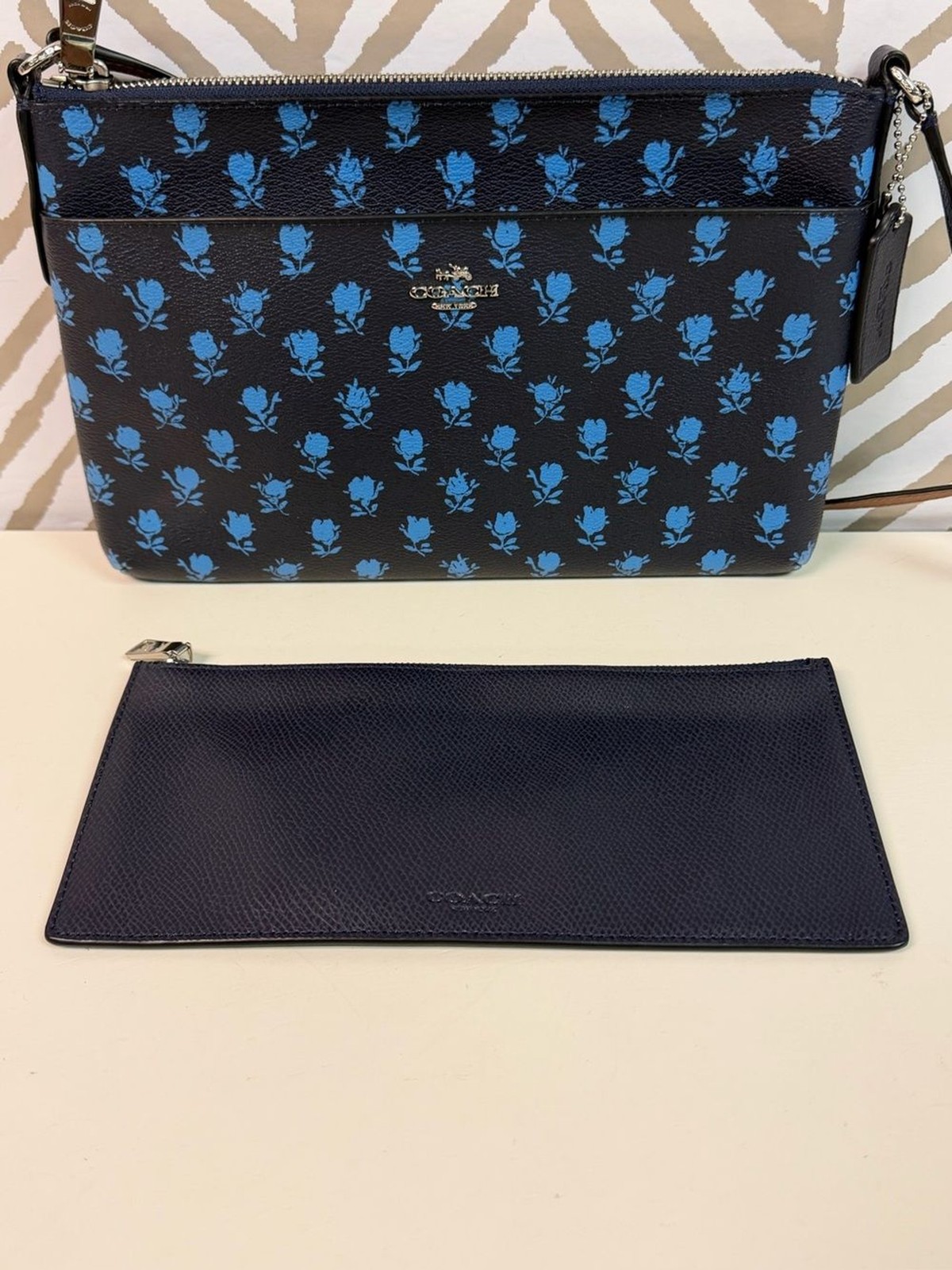 Coach East West Crossbody in Badlands Floral Print and Removable Pouch