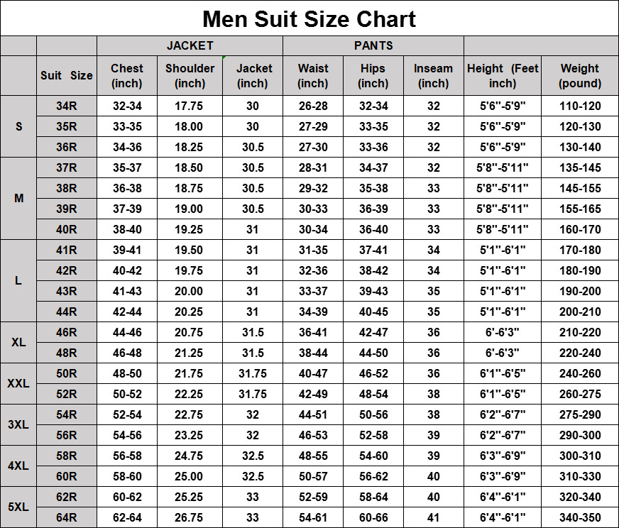 Men Suits Sets Peak Lapel Tailoring Regular Fit Size 34 36 38 40 42 44 46 48 50