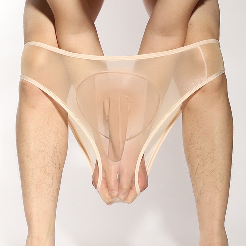 Mens Underwear Panties for lingerie Middle Waist Nylon Slimming Solid Color