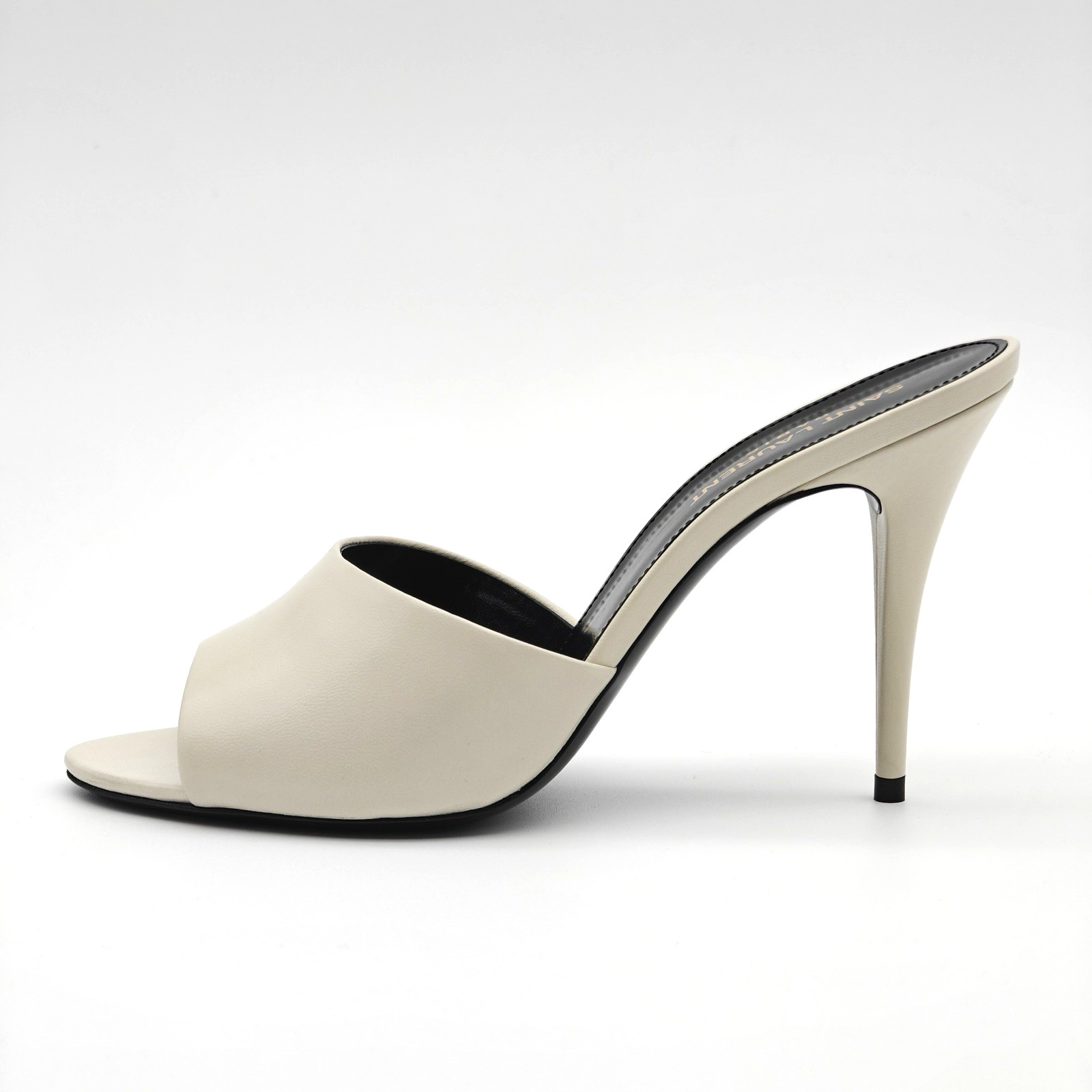 Saint Laurent LA 16 Mules Pumps White UK 4 US 7 EU 37 17084