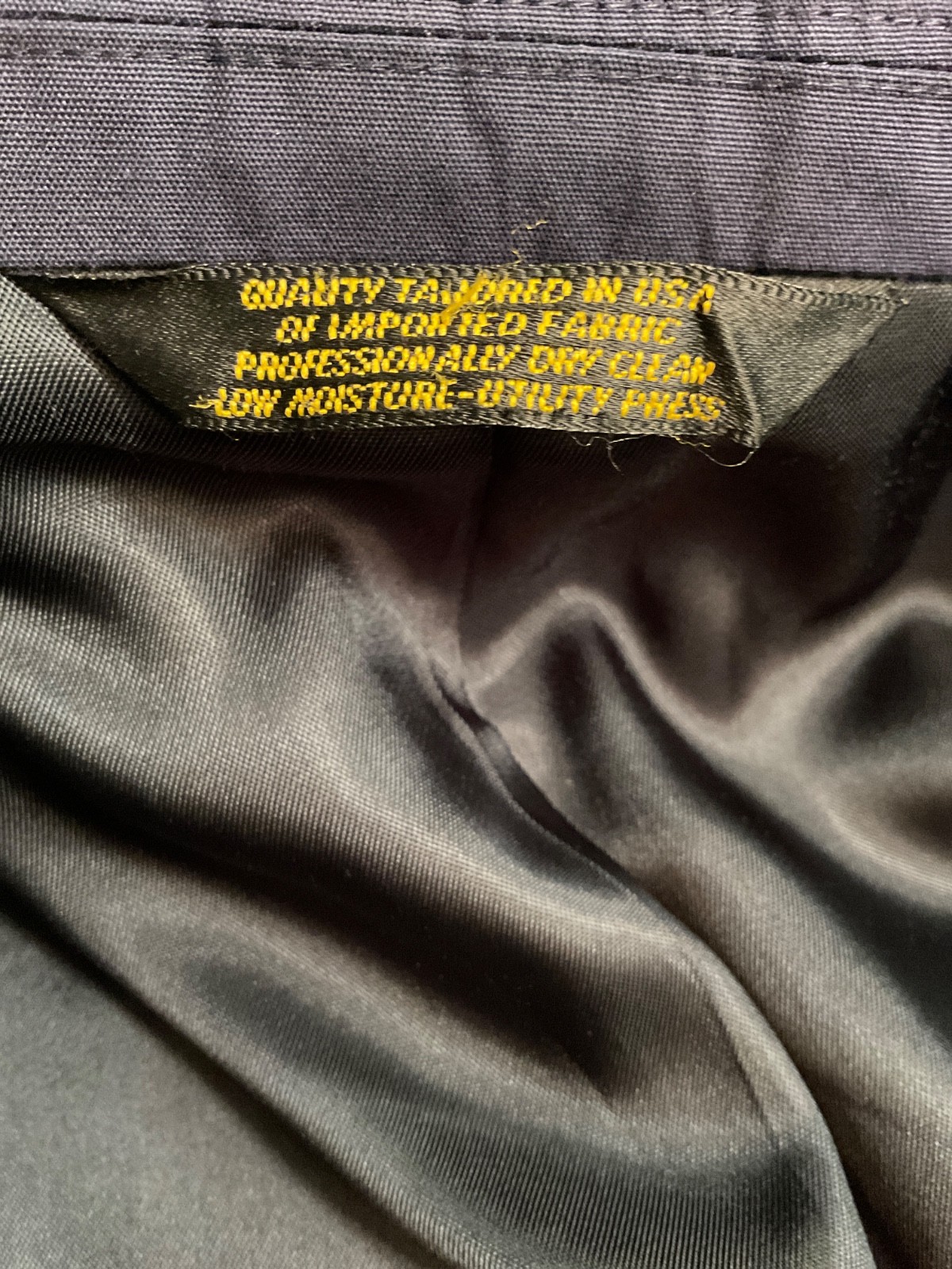 Haspel Blazer 44R Navy Blue Poplin Vintage Sport Coat Summer Weight Made in USA