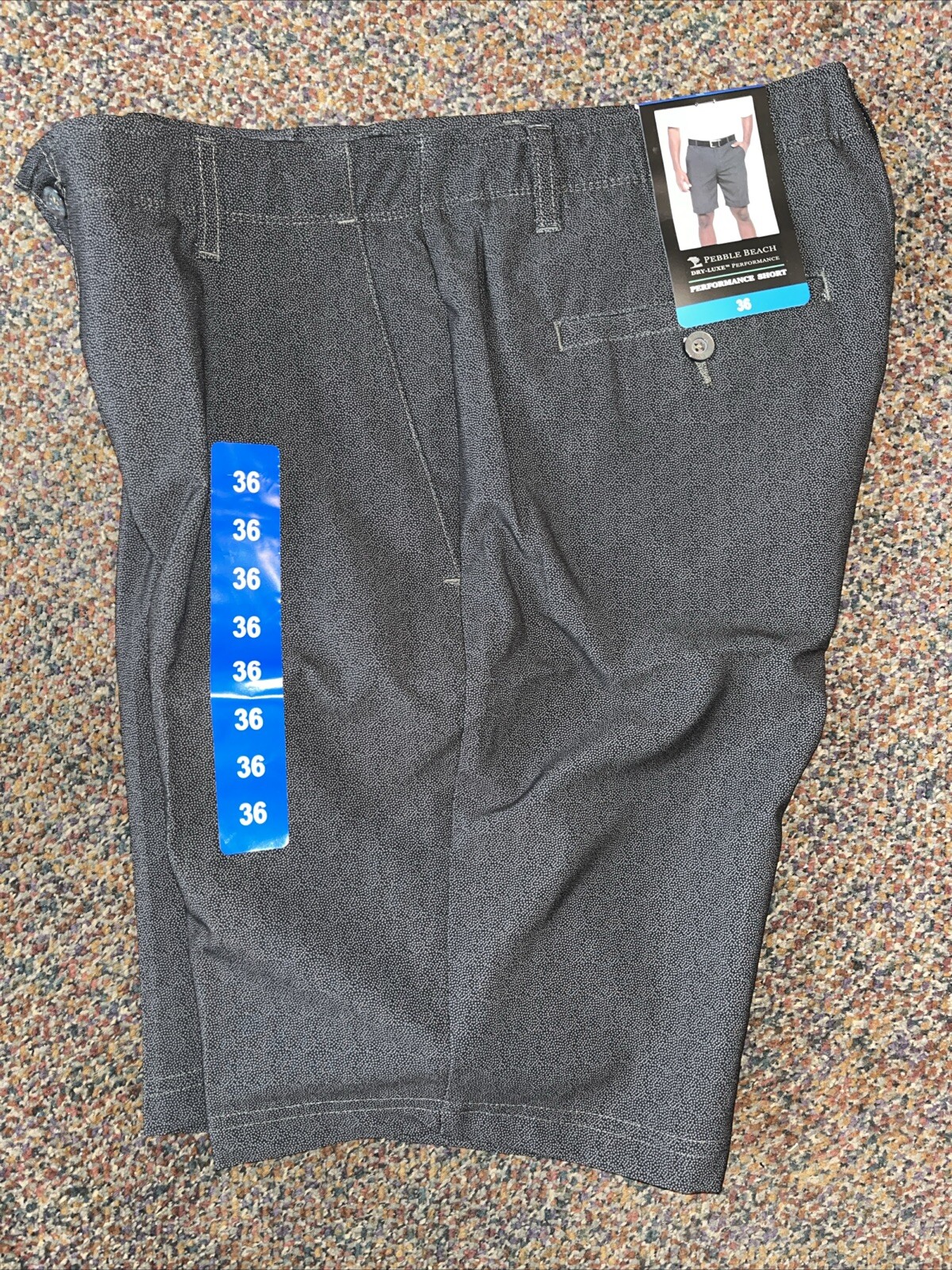 Pebble Beach Shorts Dry Luxe Performance Flat Front Golf ⛳️ 30,32,34,36,38,40 ⛳️