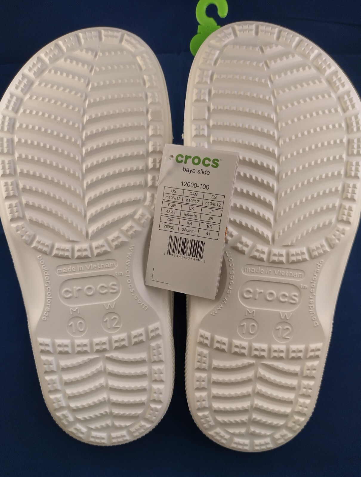 CROCS BAYA SLIDE MEN’S SIZE 10 SLIP ON SLIDE CASUAL SANDALS NWT