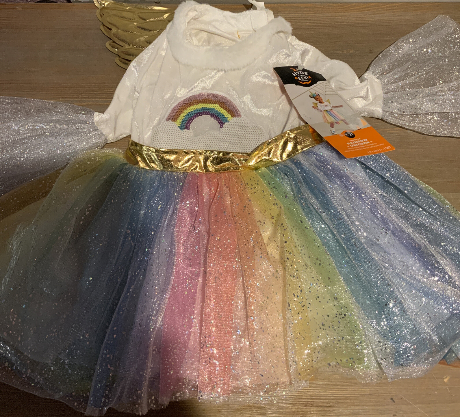 🌍 Hyde And EEK.Rainbow Unicorn,Size 2-3 T, As Shown