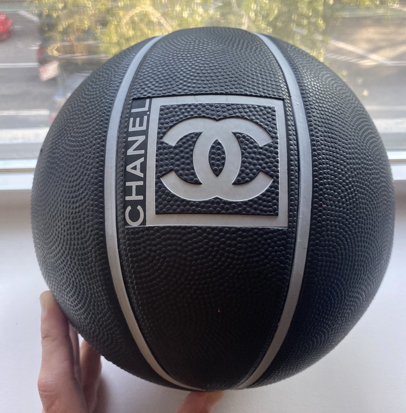 Chanel Basketball With Mesh Carrying Bag