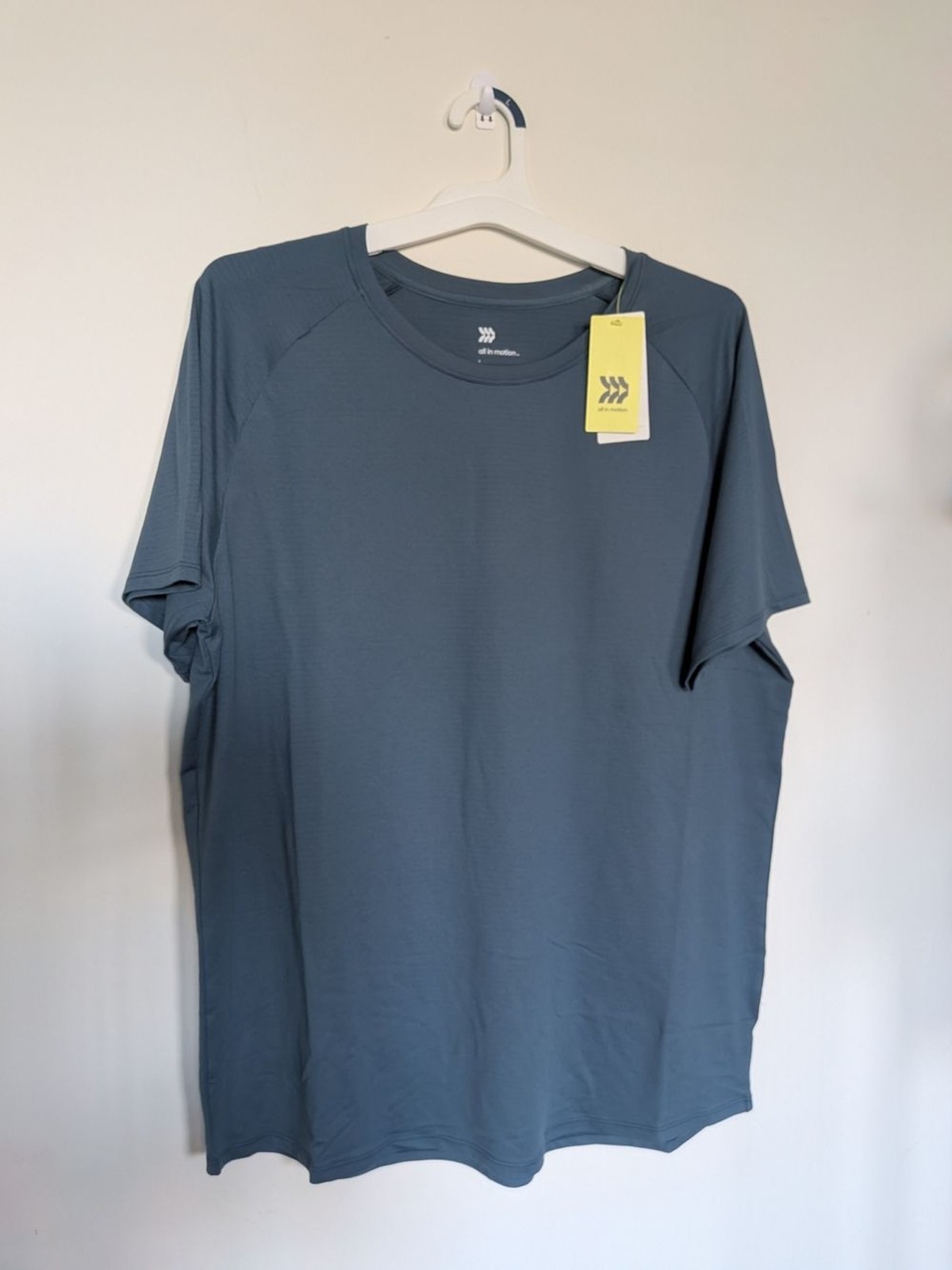 All In Motion Slate Blue Short-Sleeve Performance Tee NWT