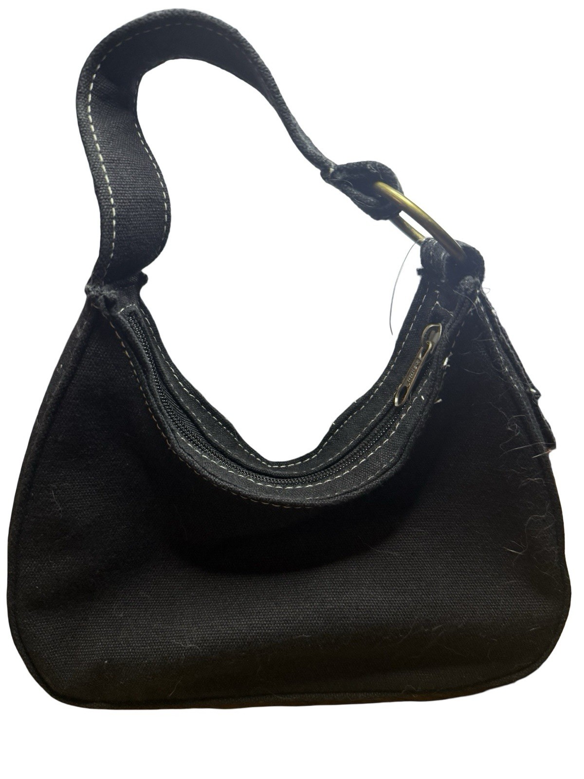 New With Tags Vintage Y2K Black Mudd Bagz Brand Purse hobo top