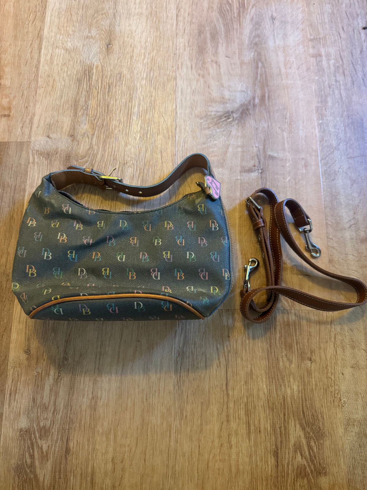 Dooney & Bourke Vintage Rainbow Logo Bag Pre-owned