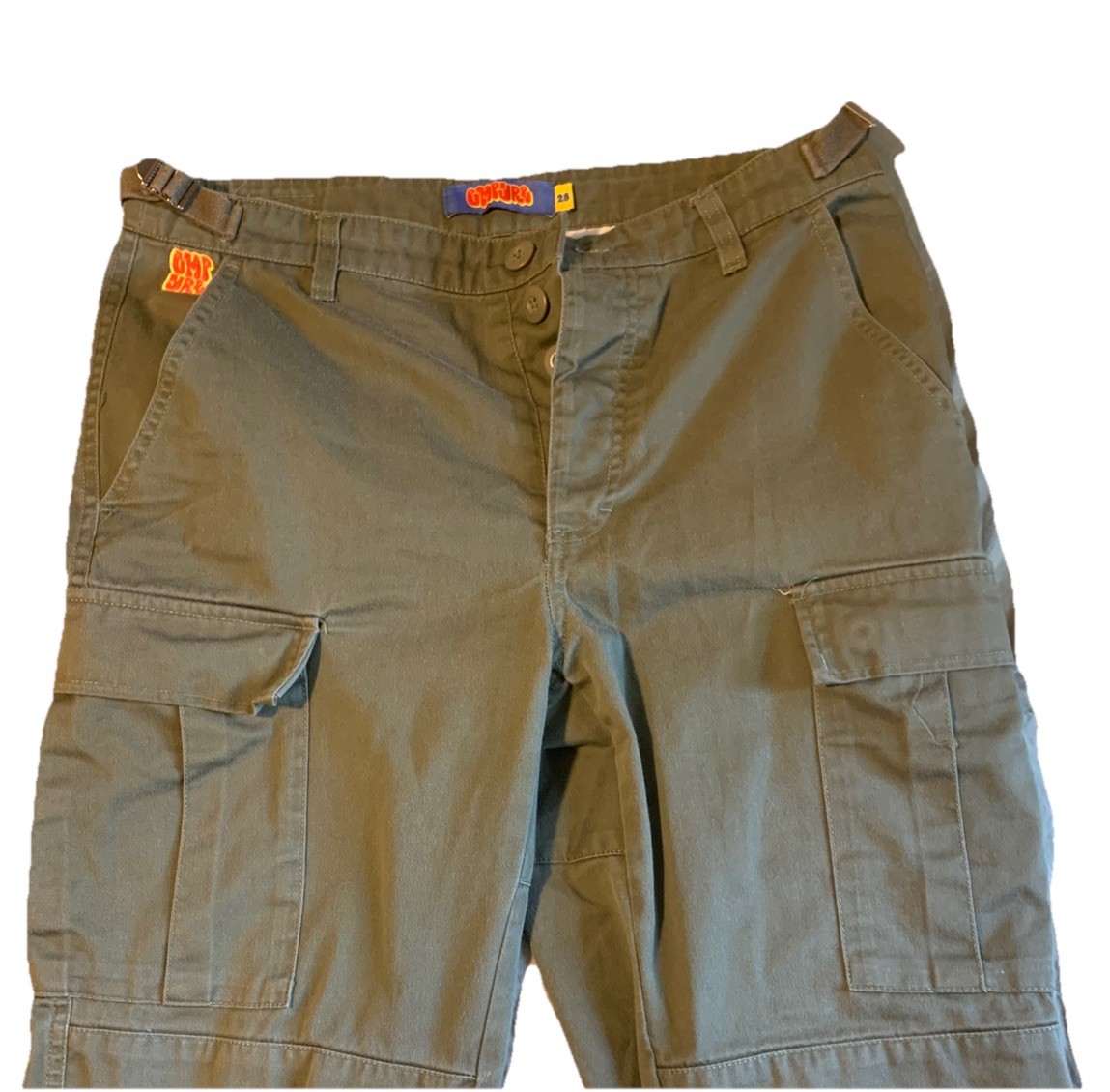 Empyre Men’s Relax Fit Olive Green Military Style Cargo. Size 28