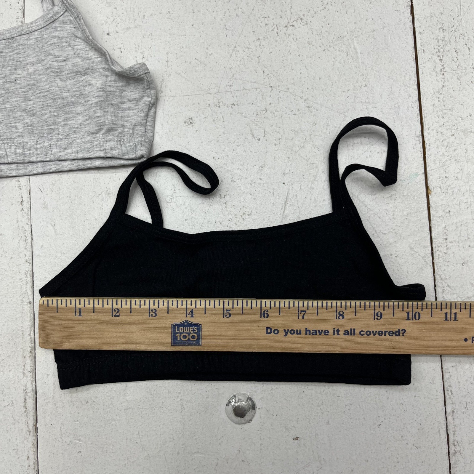 Shein 5 Pack Pink Purple White Black & Gray Training Bras Girls Size 9Y NEW