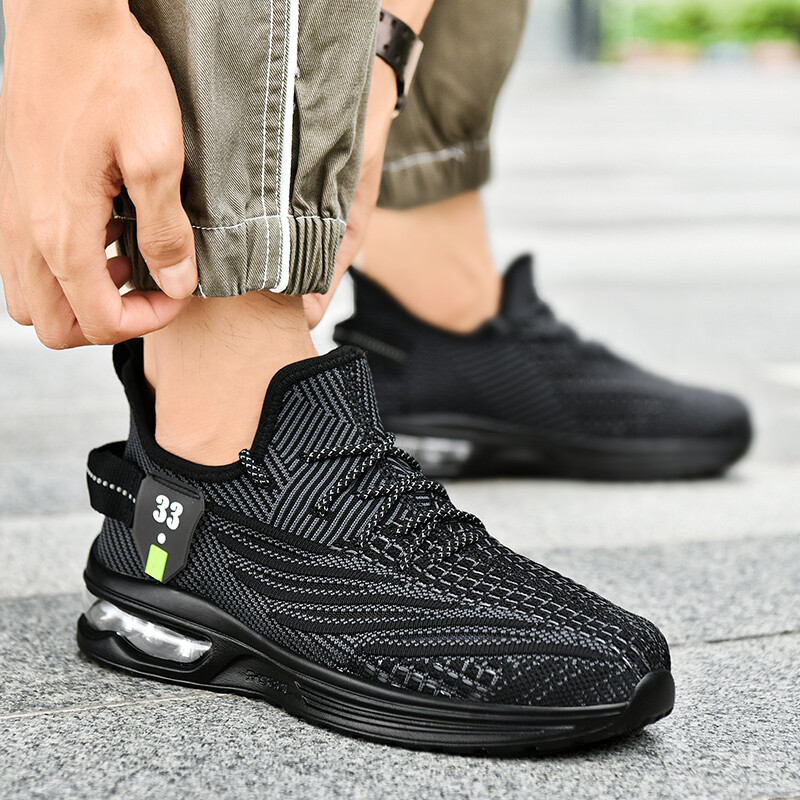 Breathable Running Sneakers— Lightweight Unisex Mesh Trainers Walking Tennis Gym