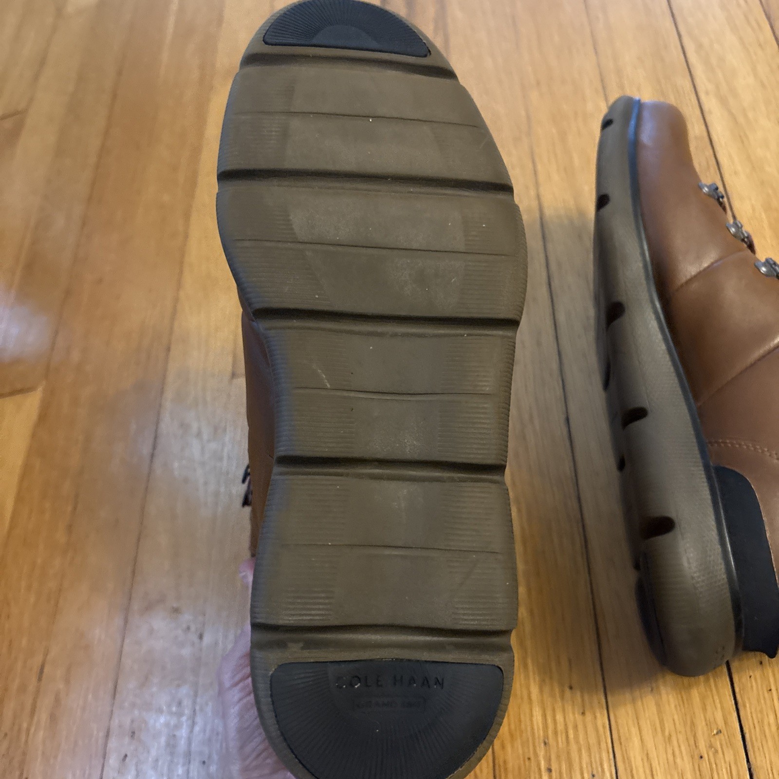Cole Haan Zerogrand C35585-200 Omni Hiker Boots Men’s Brown Leather Ankle