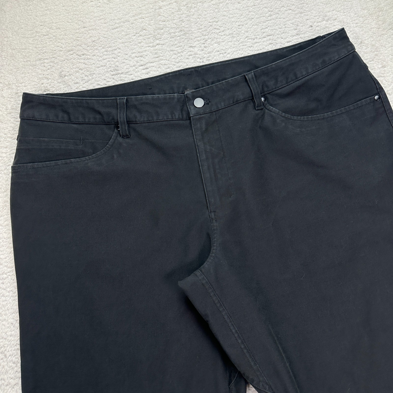 Lululemon 40 x 30 Black Slim Fit Abrasion-Resistant Utilitech ABC Pants LM5ABMS