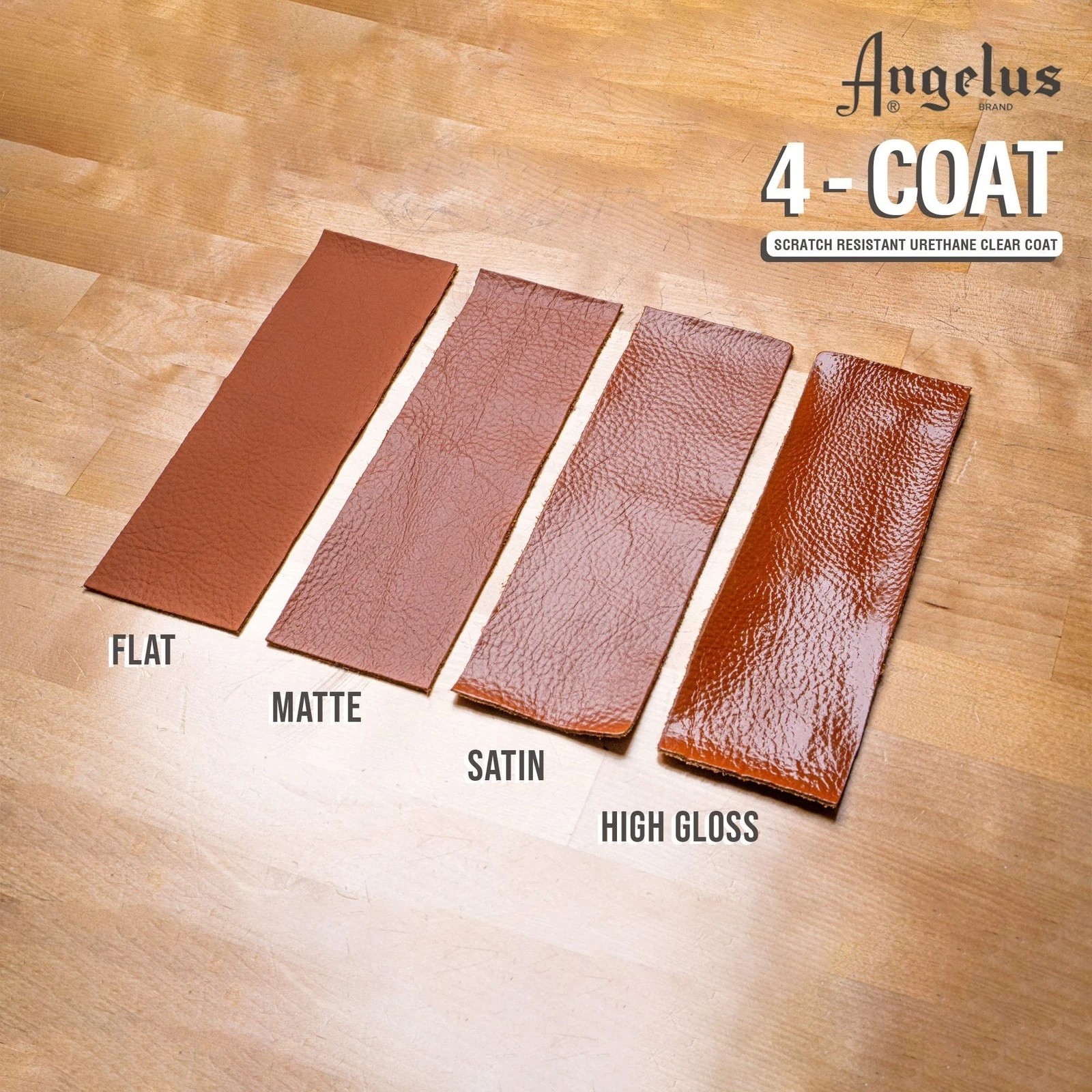Angelus Matte 4-Coat Scratch Resistant Leather Shoes Bags Jackets Finisher 4 Oz.