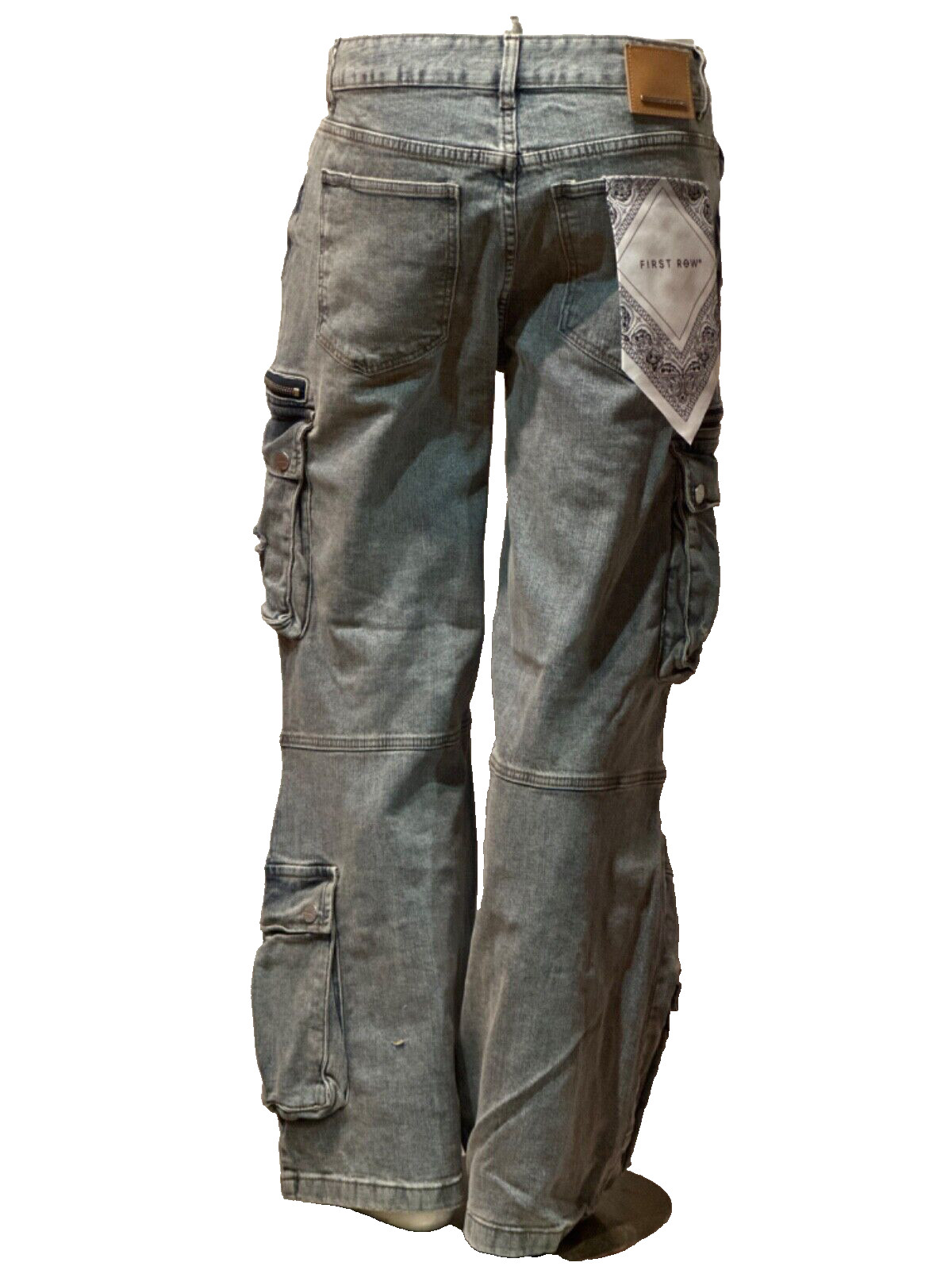 Men’s First Row Martin Relaxed Fit Jeans Utility Denim (DK Indigo) Baggy FRD3121