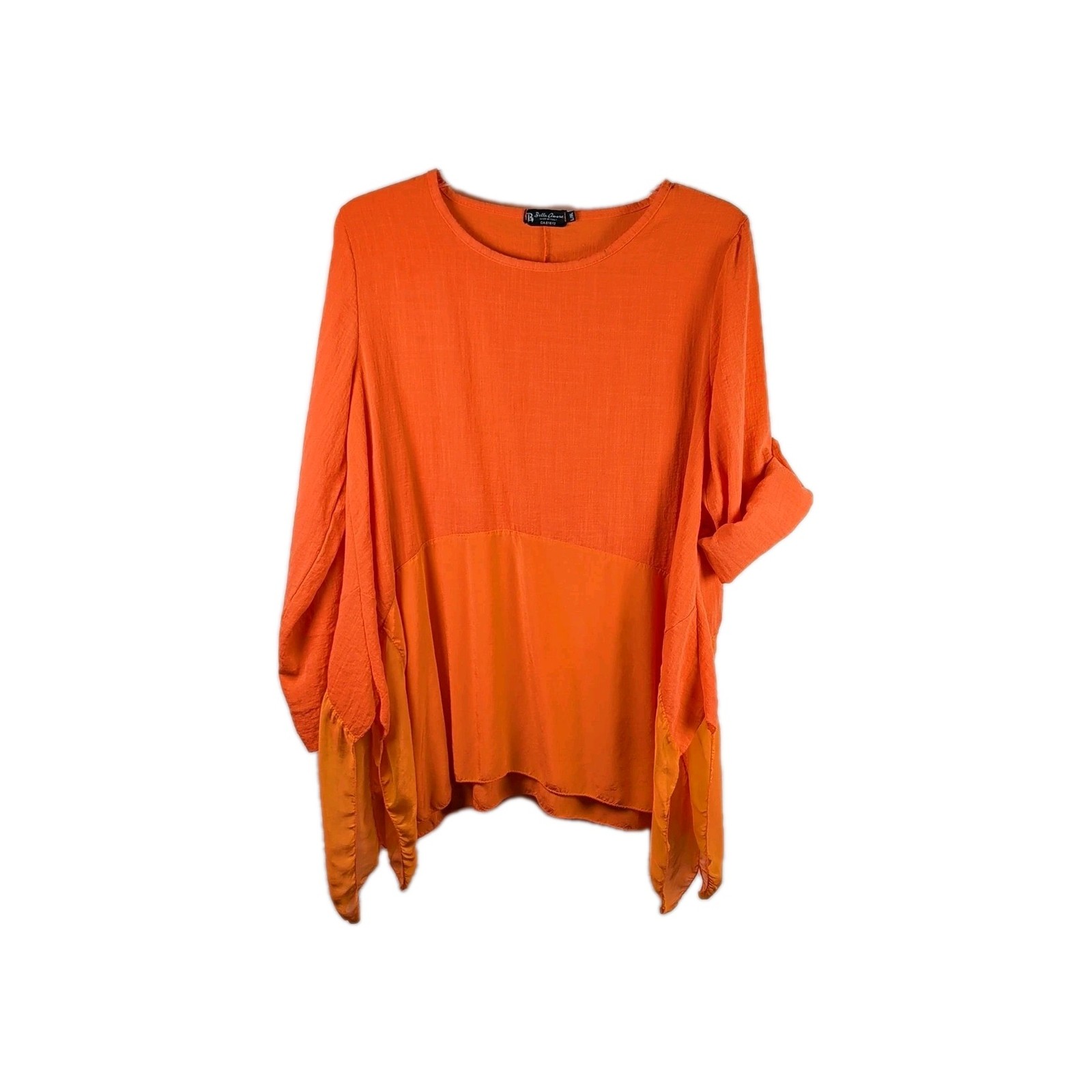 Bella Amore Italian Boho Tunic – Size L/XL – Flowy Beach Cotton Rayon Silk