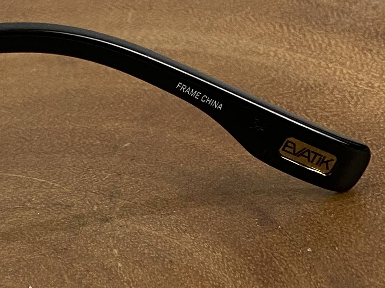 EVATIK Sunglasses 1035 Men’s Col. 131 Black UV400 Size 60 17 140 mm Full Rim