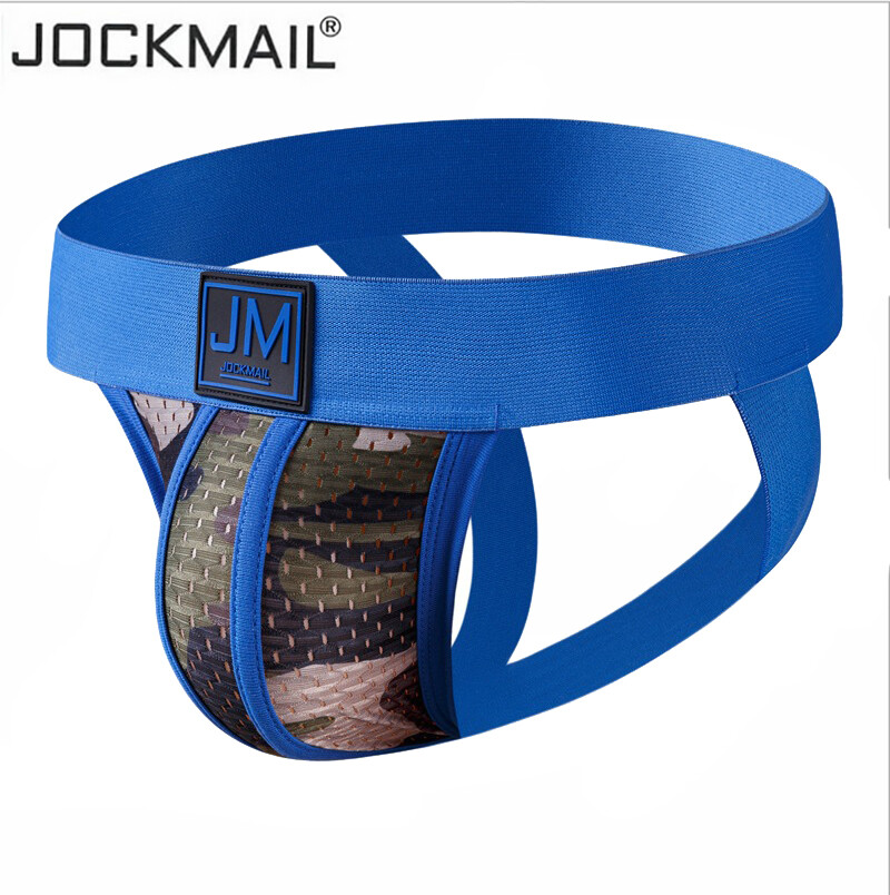 JOCKMAIL Men’s Jockstrap Thong Mesh Bikini Briefs Sexy Gay Underwear G String