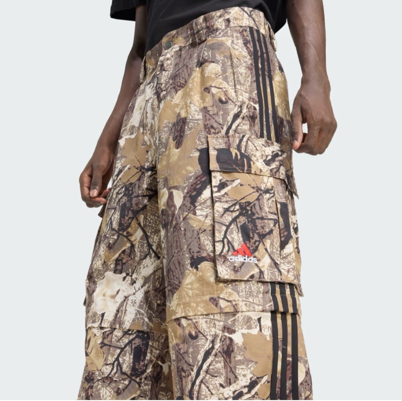 Adidas Originals Camo Cargo Zip-Off Loose-Fit Pants KD6256 Men’s Size 2XL NWT