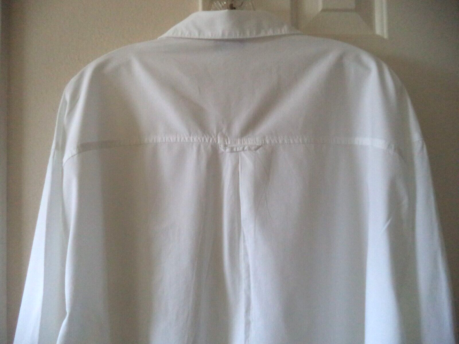 Nice Basic! Old Navy White Oversized Cotton Buttondown Shirt 4XL 5X 28 30 32 4X