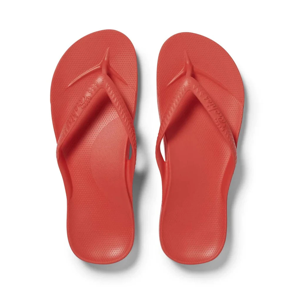 Archies Flip Flops Unisex Orange Coral NEW With Tags