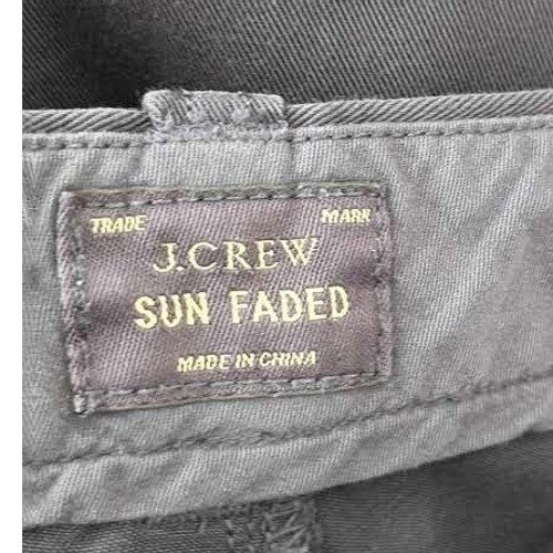 J Crew Classic Urban Slim Chino Pants Sun Faded Gray Waist 32 x 30 Length Cotton