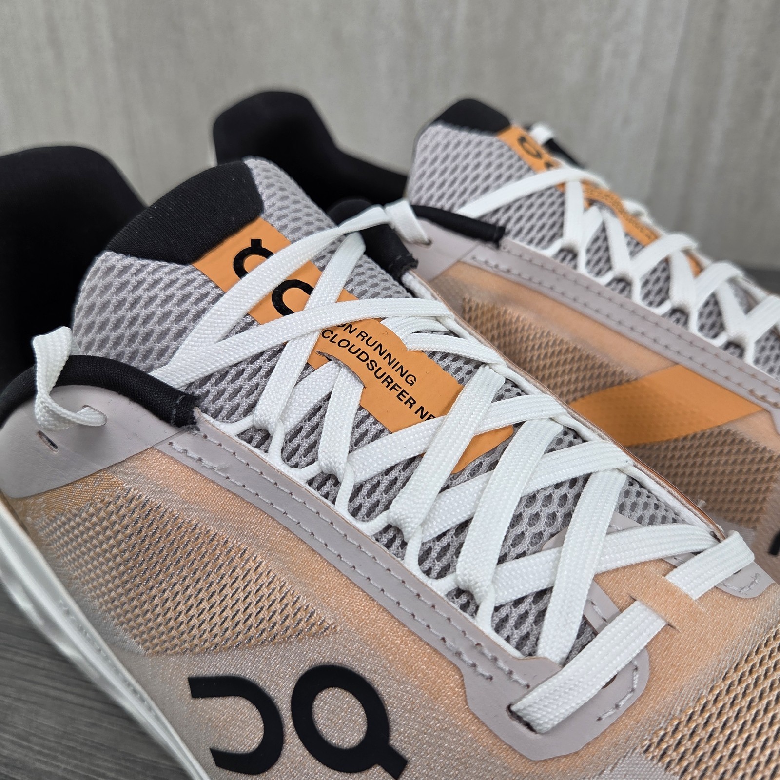 On Cloudsurfer Next Size 11 Mens Tangerine Orange Gray Running Shoes