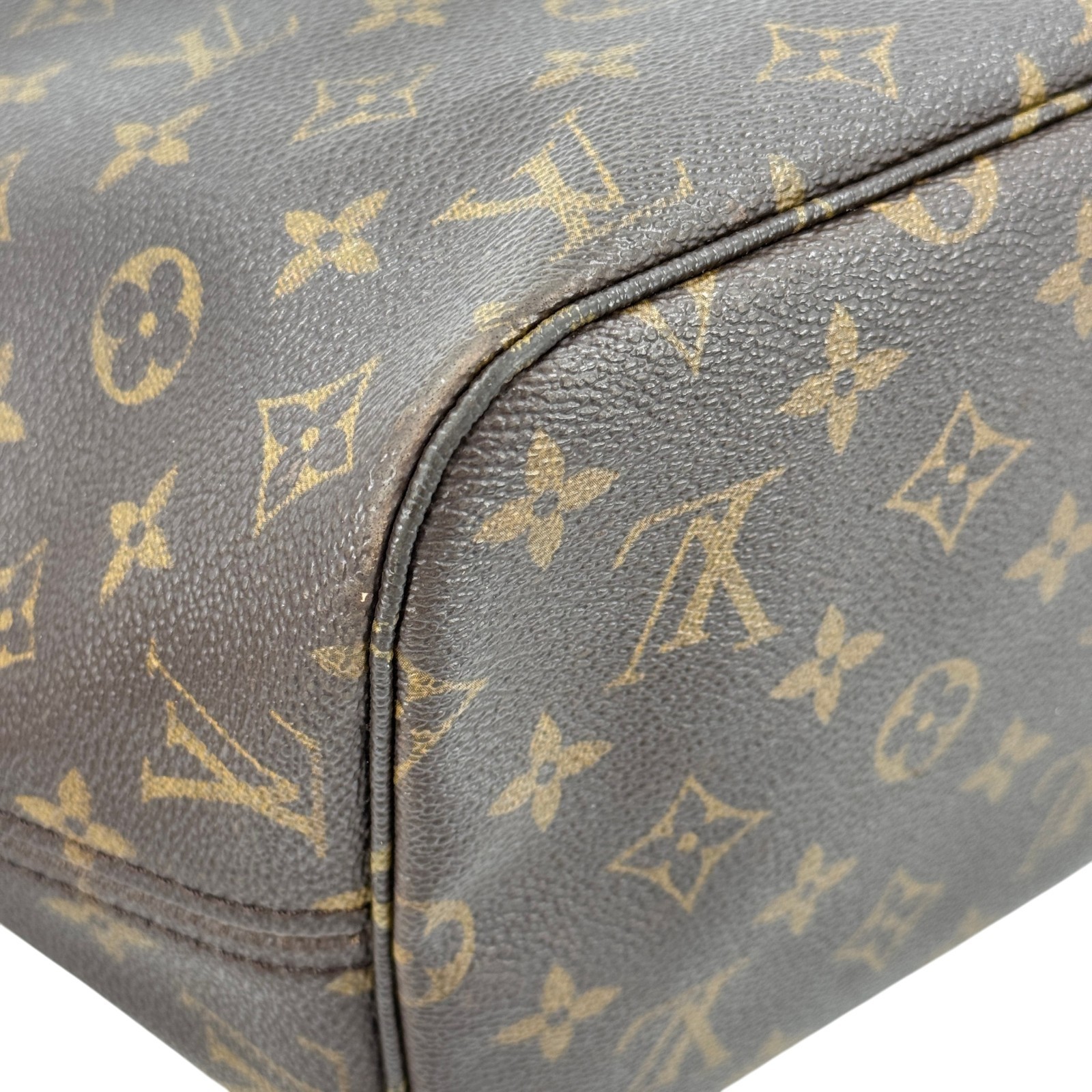 LOUIS VUITTON Neverfull MM Monogram Canvas Brown Women Shoulder Tote Bag M40156