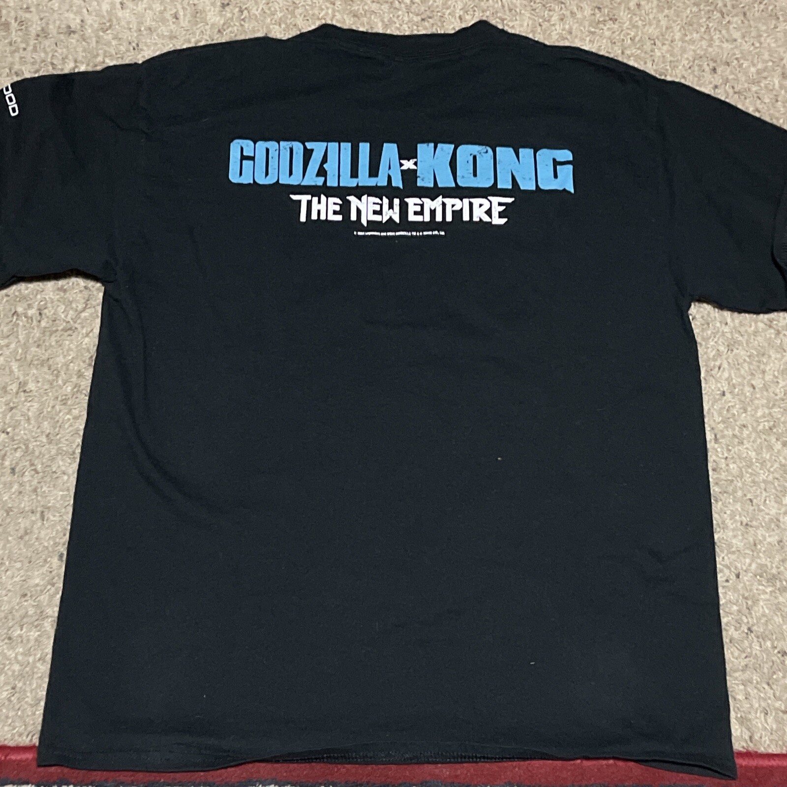 American Red Cross GODZILLA x KING KONG Movie The New Empire Black T-Shirt Large
