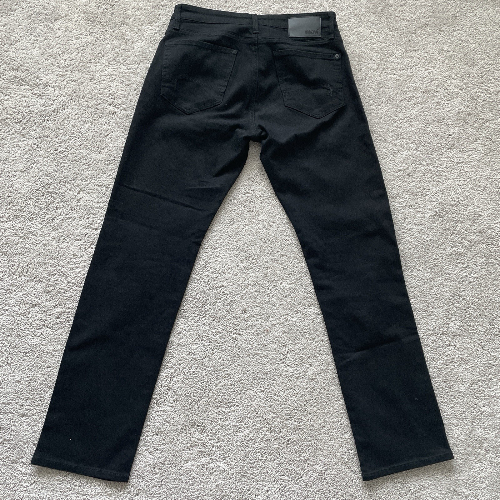 Mavi Men’s Zach Straight Leg Jeans Black 30×31 Cotton Blend Stretch Denim