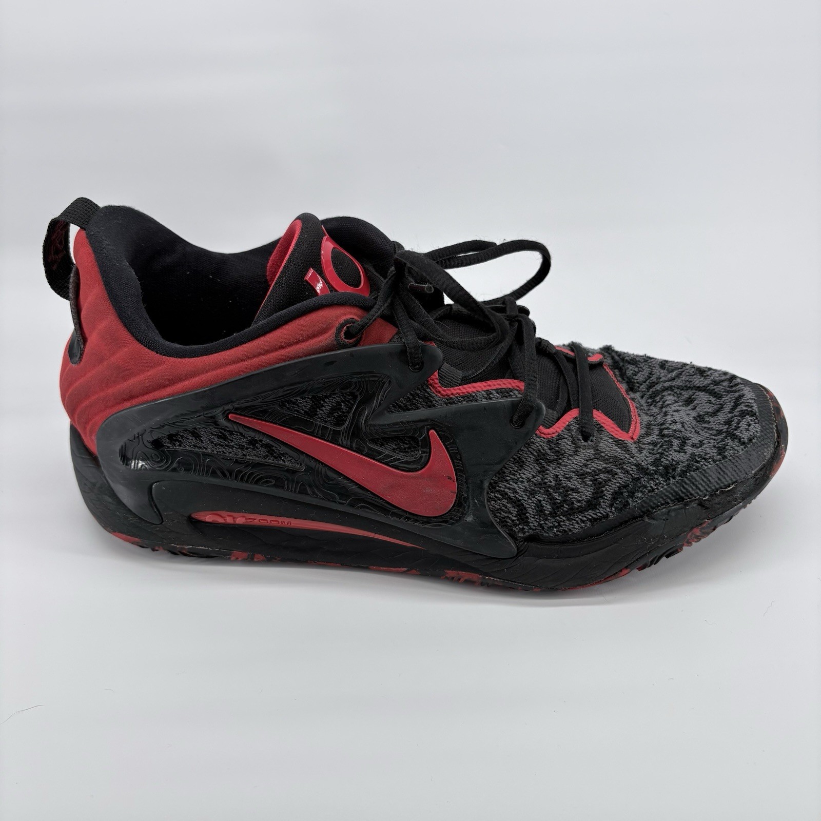 Nike KD 15 Bred Basketball Shoes Red and Black *READ*