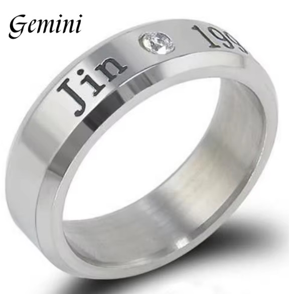 BTS Titanium Steel Rings For Army Elegant Accessories For Kpop Fan Merch G23