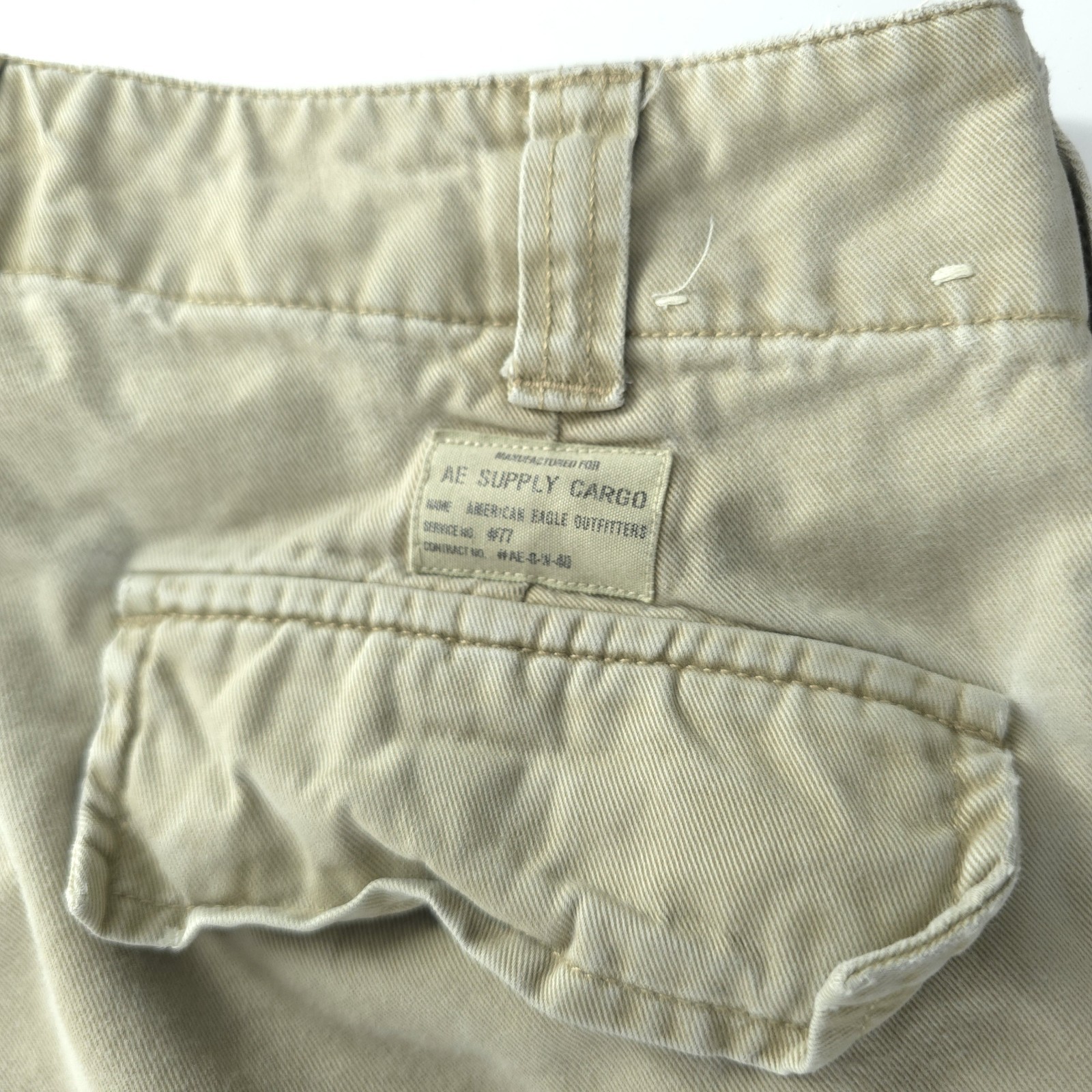 Vintage American Eagle Cargo Pants 30×30 Mens Cotton Y2k Military Actual 30×28
