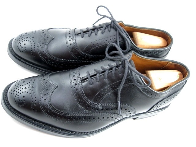 Allen Edmonds “MCALLISTER” Wingtip Oxfords 8 EEE Black DAINITE SOLES(618N)
