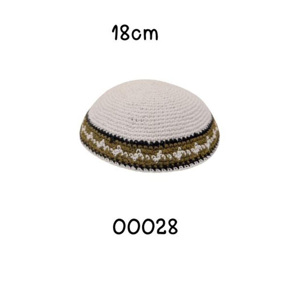 Knitted Yarmulke kippot hat Kippah skull yamaka Holy kipa 18 cm
