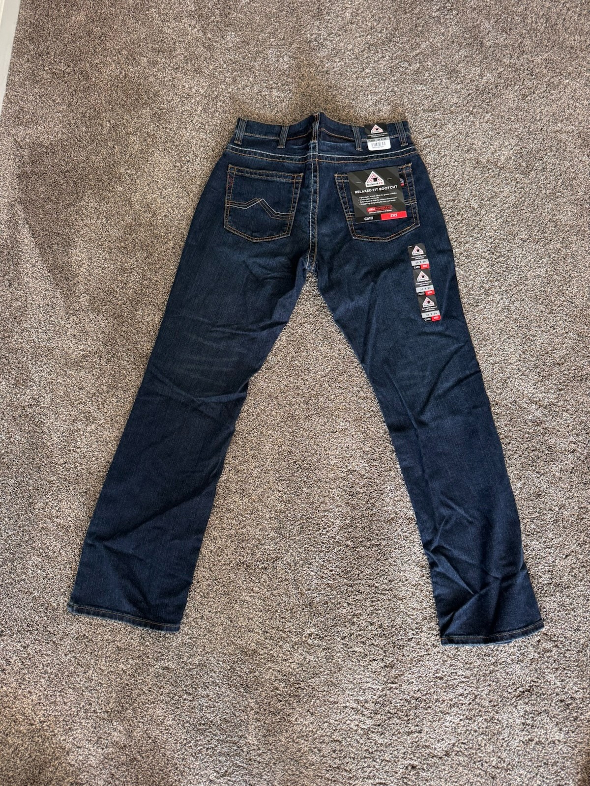 Bulwark FR Relaxed Fit Bootcut Flame Resistant Jeans Mens 35×34 Workwear CAT2