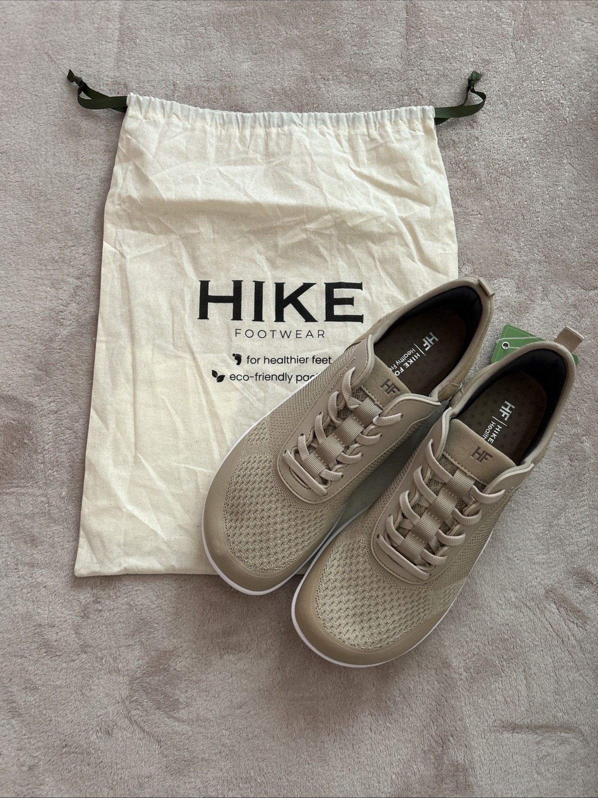 New! Hike Footwear HF Stride Beige/Tan Hiking Shoe Sneaker, Women’s Size 12