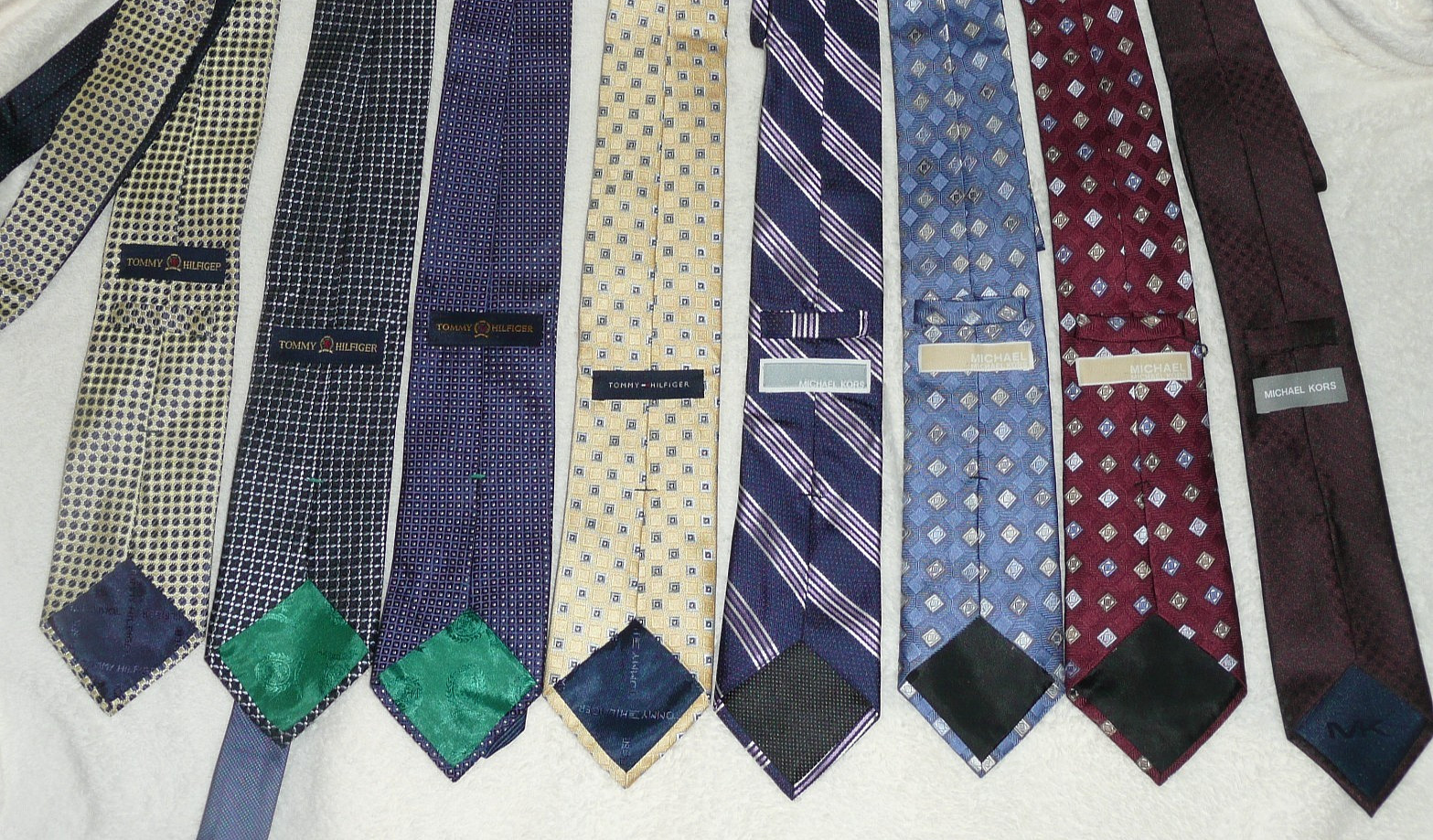 8 Michael Kors & Tommy Hilfiger Silk Tie Men’s Lot