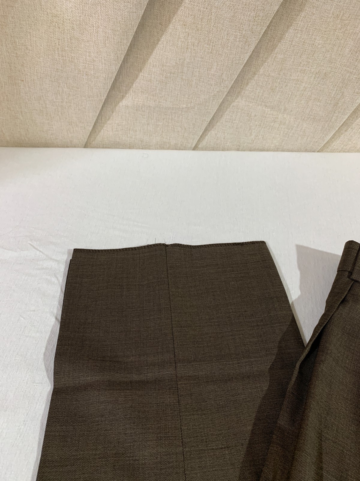 BALLIN MANCHESTER Pleated Dress Pants Men’s 38 BROWN Super 110’s Wool
