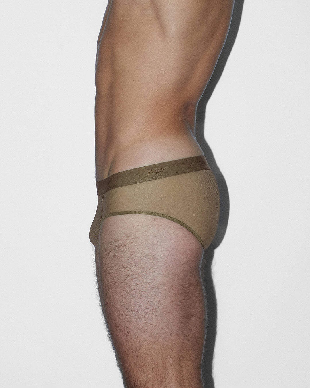 C-IN2 Sheer Low Rise Brief – Dark Nude Nylon Mesh Brief