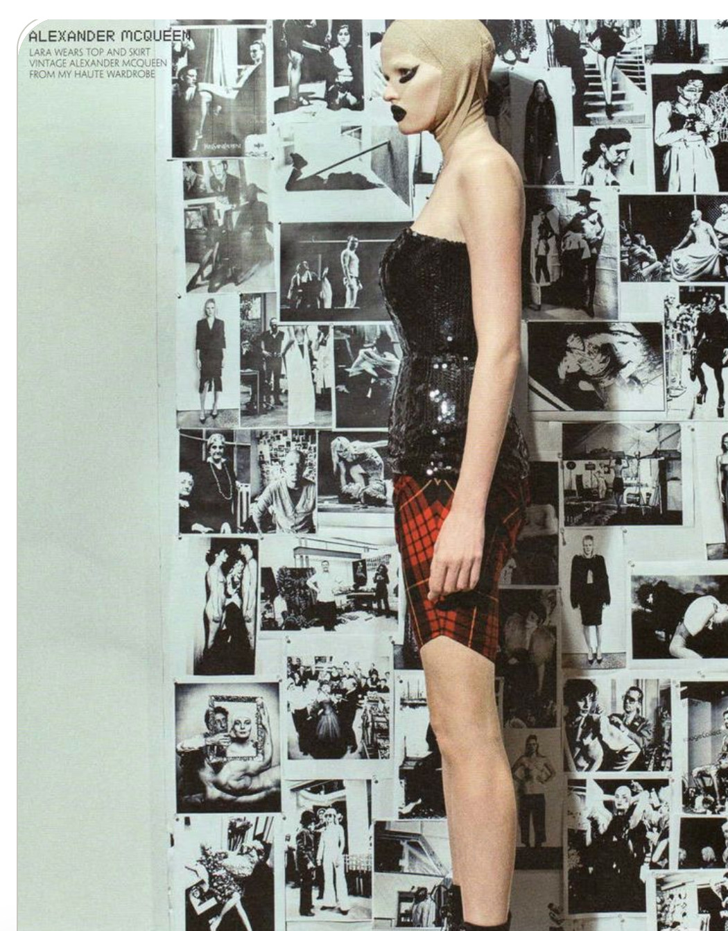 ALEXANDER MCQUREEN JOAN 1998 TARTAN ASYMMETRICAL ENSEMBLE!