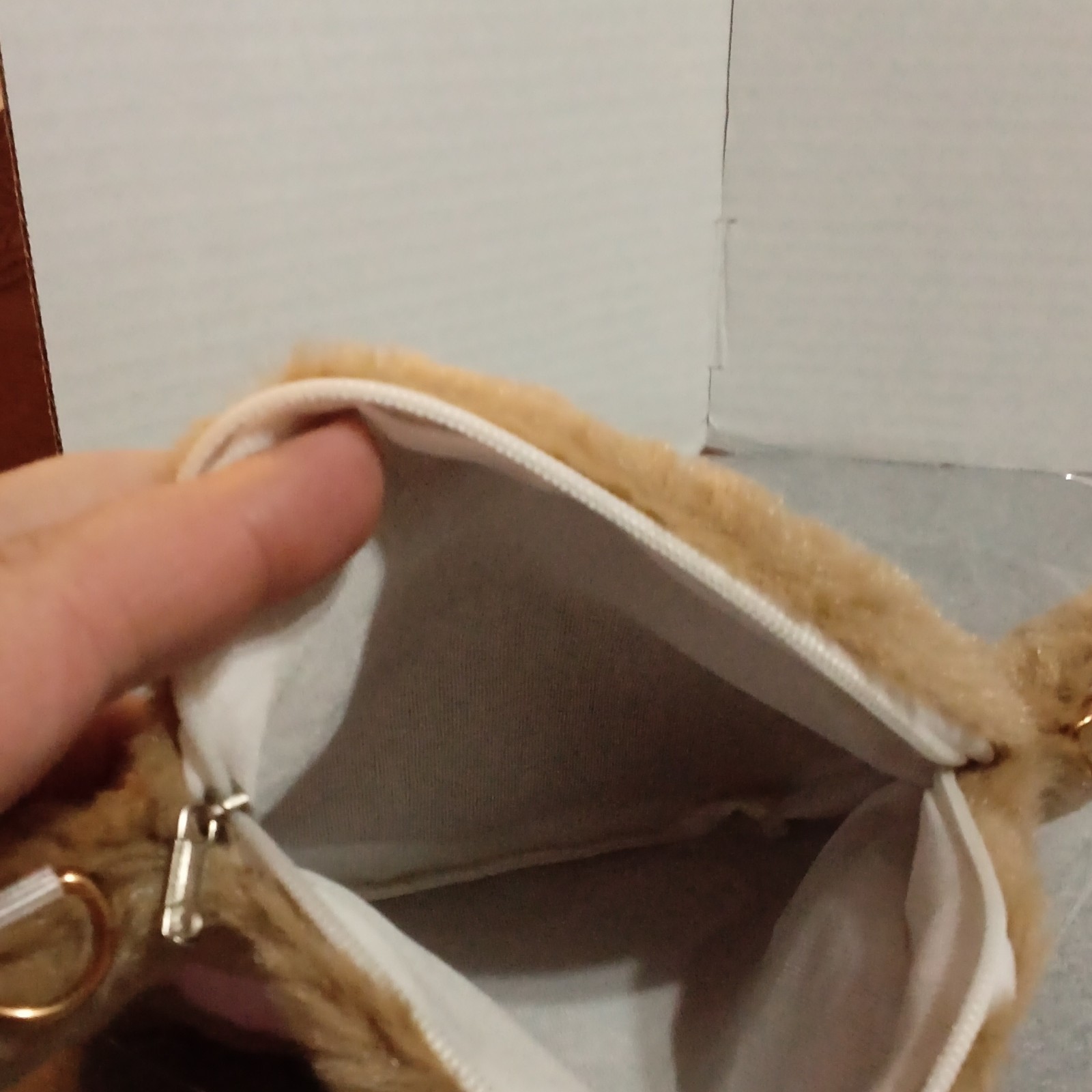 Paw Print Small Crossbody Bag, Zip, Gold Chain Strap, Brown Pink, Lined