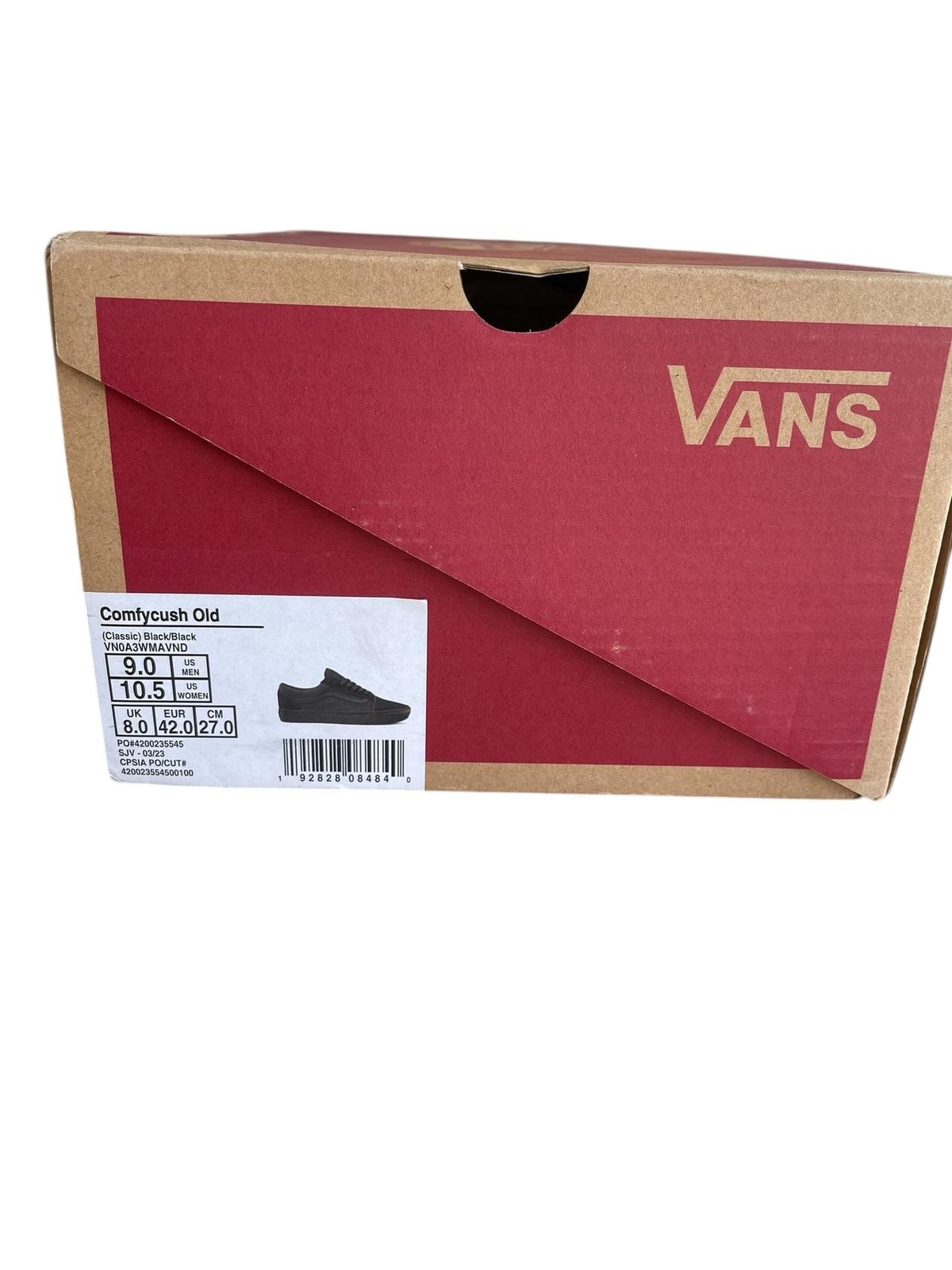 Vans Men Sneaker Skate Shoes Comfycush Old Skool VN0A3WMAVND Black Size 9 M