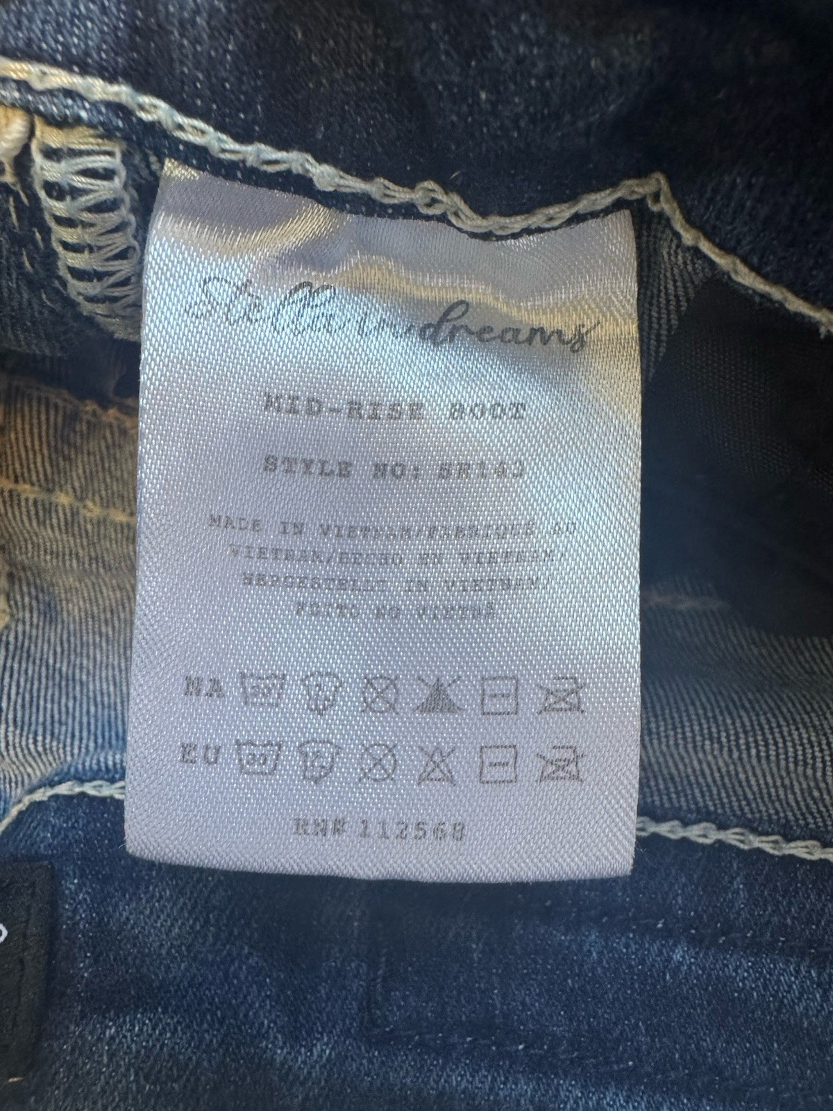 Stella In Dreams Jeans Womens 29X29.5 Wing Embellished Bootcut Western Festival