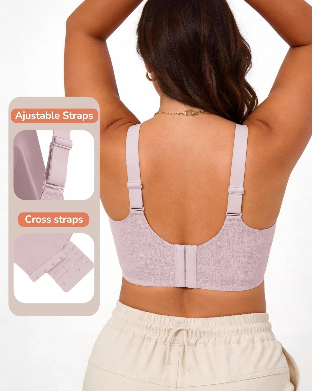 OEAK Women’s Wireless Jelly Bra, Medium, (10)